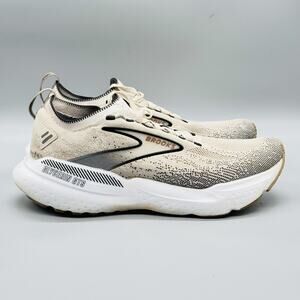 Brooks Shoes Womens 8 Beige Mesh Glycerin GTS 21 Road Running Athletic Sneakers